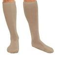 thumbnail image 1 of Core-Spun 10-15mmHg Graduated Knee High Compression Socks – Light Compression for All Day Comfort (Khaki, Large Regular), 1 of 3