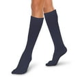 thumbnail image 1 of Core-Spun 15-20mmHg Medical Mild Graduated Knee High Compression Socks (Navy, XL), 1 of 7