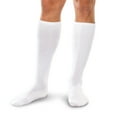 thumbnail image 1 of Core-Spun 15-20mmHg Medical Mild Graduated Knee High Compression Socks (White, Small), 1 of 7