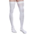 thumbnail image 1 of Core-Spun Mild Support Thigh High Compression Socks, 15-20mmHg Compression, White, XXX-Large Short, 1 of 5