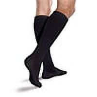 Core-Spun Moderate Support Cushioned Compression Socks, 20-30mmHg Compression, Black, Medium