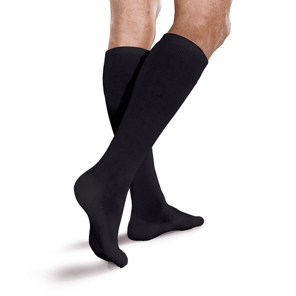 Core-Spun by Therafirm 15-20mmHg Moderate Support Compression Socks - Slate/Grey/Black Argyle, X-Large