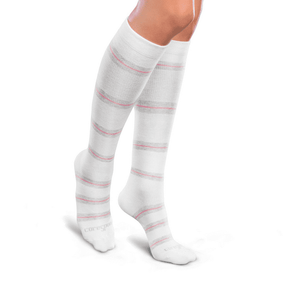 Core-Spun by Therafirm 20-30mmHg Moderate Support Compression Socks - Navy, Large Short