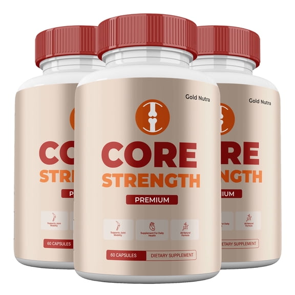 Core Strength Capsules, Joint Support Supplement, CoreStrength All-Natural Pills Maximum Strength, 30 Day Supply per Bottle (3 Pack)