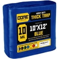 thumbnail image 1 of Core Tarps 10 Mil Heavy Duty Tarp Tarpaulin Waterproof Cover, Blue 10 x 12Ft, 1 of 7