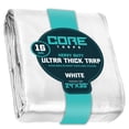 thumbnail image 1 of Core Tarps 16 Mil Heavy Duty Tarp Tarpaulin Waterproof Cover, White 24′ X 30′Ft, 1 of 7