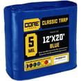 thumbnail image 1 of Core Tarps 5 Mil Classic Tarp Tarpaulin Waterproof Cover, Blue 12 x 20Ft, 1 of 7