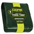 thumbnail image 1 of Core Tarps 8 Mil Heavy Duty Tarp Tarpaulin Waterproof Cover, Green/Black 20′ X 20′Ft, 1 of 7
