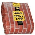 thumbnail image 1 of Core Tarps Extreme Heavy Duty 20 Mil Tarp Cover, Waterproof, UV Resistant, Rip and Tear Proof, Poly Tarpaulin with Reinforced Edges for Roof, Camping, Patio, Pool , Boat (Bricks/Black 8′ X 10′), 1 of 7