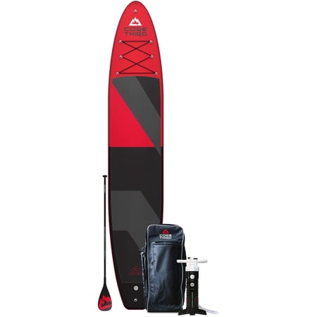 Core Third Tahoe 13'6" Inflatable Paddle Board for Beaches and Lakes with Complete SUP Kit