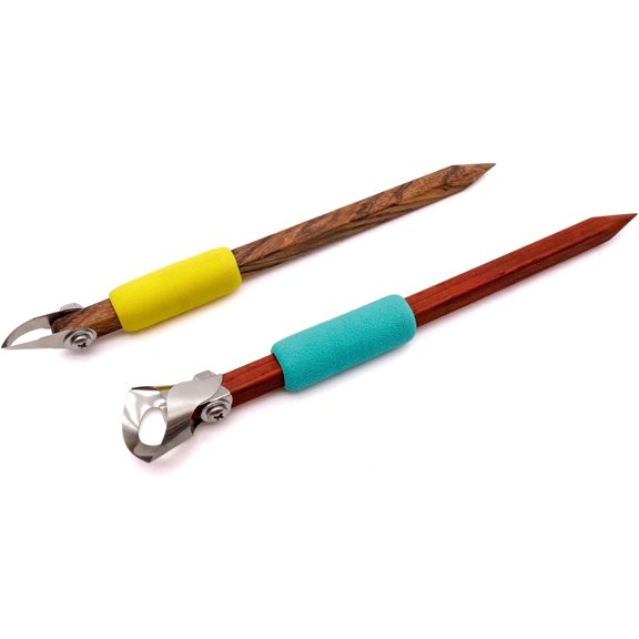 Core Tools: 2-Pack Pottery Carving Tool Set P2 & P5, Clay Sculpting, Relief Carving, Ceramic Trimming, Sgraffito (Set 2)