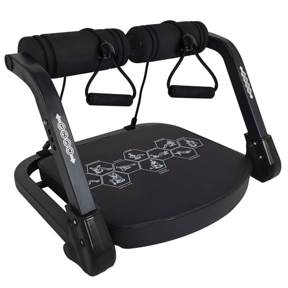 Core Trainer with Resistance Bands - Compact and Effective Abdominal Machine for At-Home Workouts