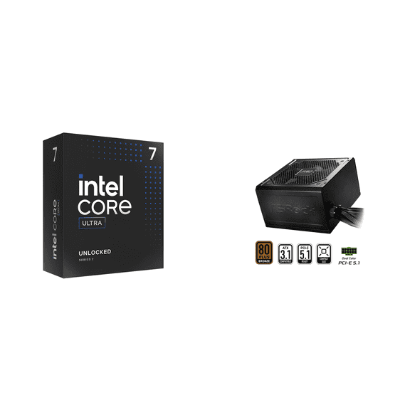 Core Ultra 7 Processor & ASRock PRO Series 850W Power Supply Bundle