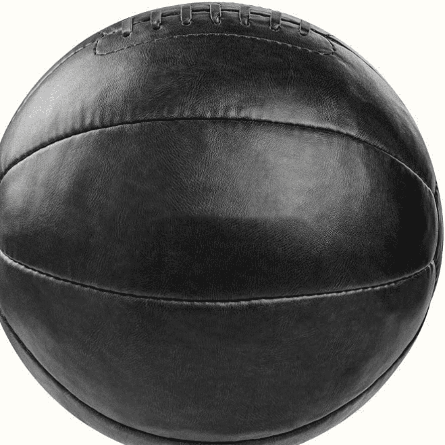 Core Weighted Medicine Ball 10 lbs, Soft Touch Vegan Leather with Sturdy Grip for Strength Training, Recovery, Balance Exercises and Other Full-Body Workouts