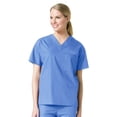 thumbnail image 1 of Core by Maevn Unisex V-Neck Pocket Solid Scrub Top, 1 of 1