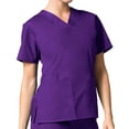 thumbnail image 1 of core by maevn women's v-neck solid scrub top, 1 of 2