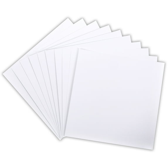 Core'dinations 110lb Smooth Cardstock 12"X12" 10/Pkg-White