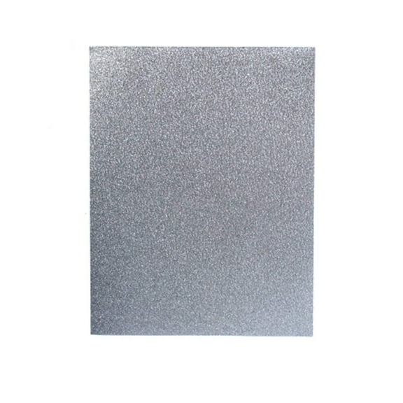 Core'dinations Glitter Silk Cardstock 8.5"X11"-Silver Mist
