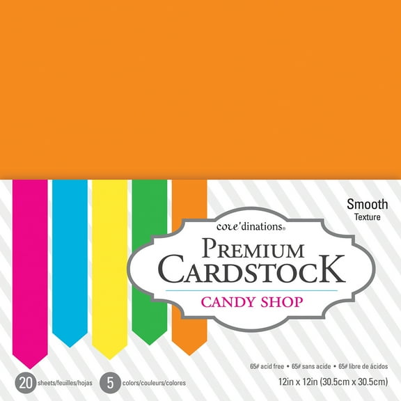 Core'dinations Premium Candy Shop - Cardstock - - 20 sheets - assorted - card stock