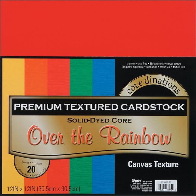 Core'dinations® Over The Rainbow 8.5 x 11 Smooth Cardstock, 50 Sheets