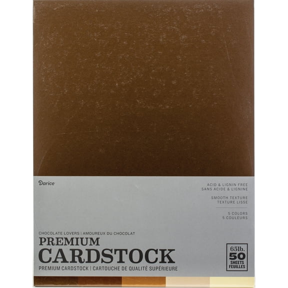 Core'dinations Value Pack Smooth Cardstock 8.5X11 50/Pk-Chocolate Lovers,PK2