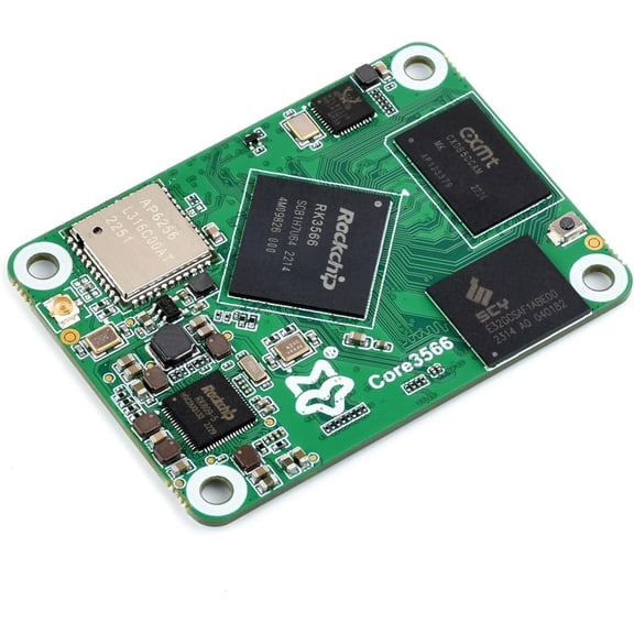 Core3566 Module, Rockchip RK3566 Quad-Core Processor, Compatible with CM4, with Wireless, 4GB RAM, 32GB eMMC Flash