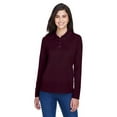 thumbnail image 1 of CORE365 78192 Women's Pinnacle Performance Long Sleeve Piqué Polo-Burgundy-3XL, 1 of 5
