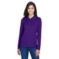 thumbnail image 1 of CORE365 78192 Women's Pinnacle Performance Long Sleeve Piqué Polo-Campus Purple-2XL, 1 of 3