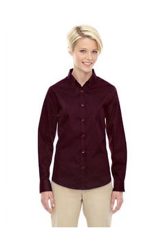 Core365 78193 Women's Operate Long Sleeve Twill Shirt