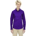 thumbnail image 1 of 78193 Core 365 Ladies Operate Long-Sleeve Twill Shirt Campus Purple L, 1 of 2