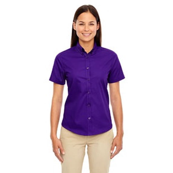 Core365 78194 Women's Optimum Short Sleeve Twill Shirt