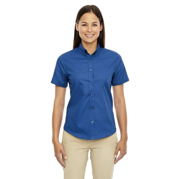 Core365 78194 Women's Optimum Short Sleeve Twill Shirt