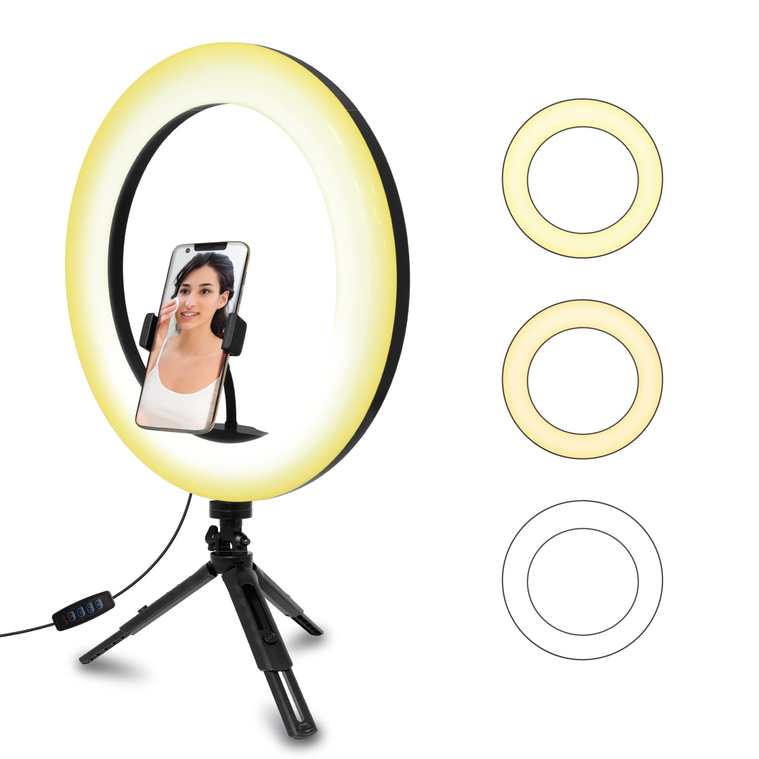 Ring Light-Ring Light 10″ Inches Big LED Ring Light for Photo and Video & 3  Coloring Brightness Level Compatible All Mobiles & Camera – Xtronica