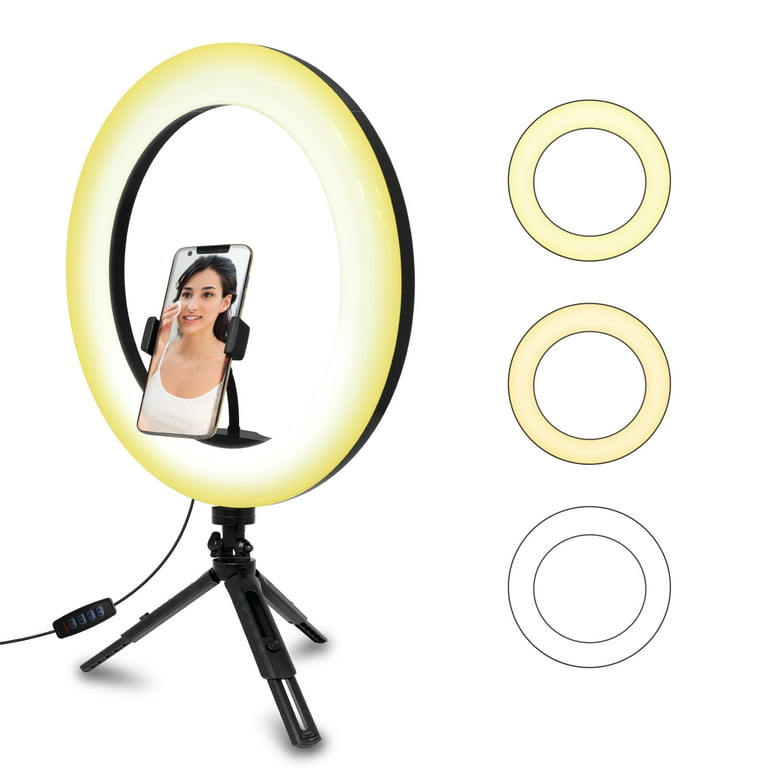 Selfie Ring Light With Telescopic Tripod Stand