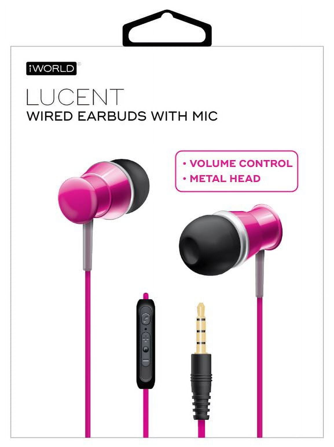 CoreAudio Lucent Wired Earbuds Pink Wired Earbud