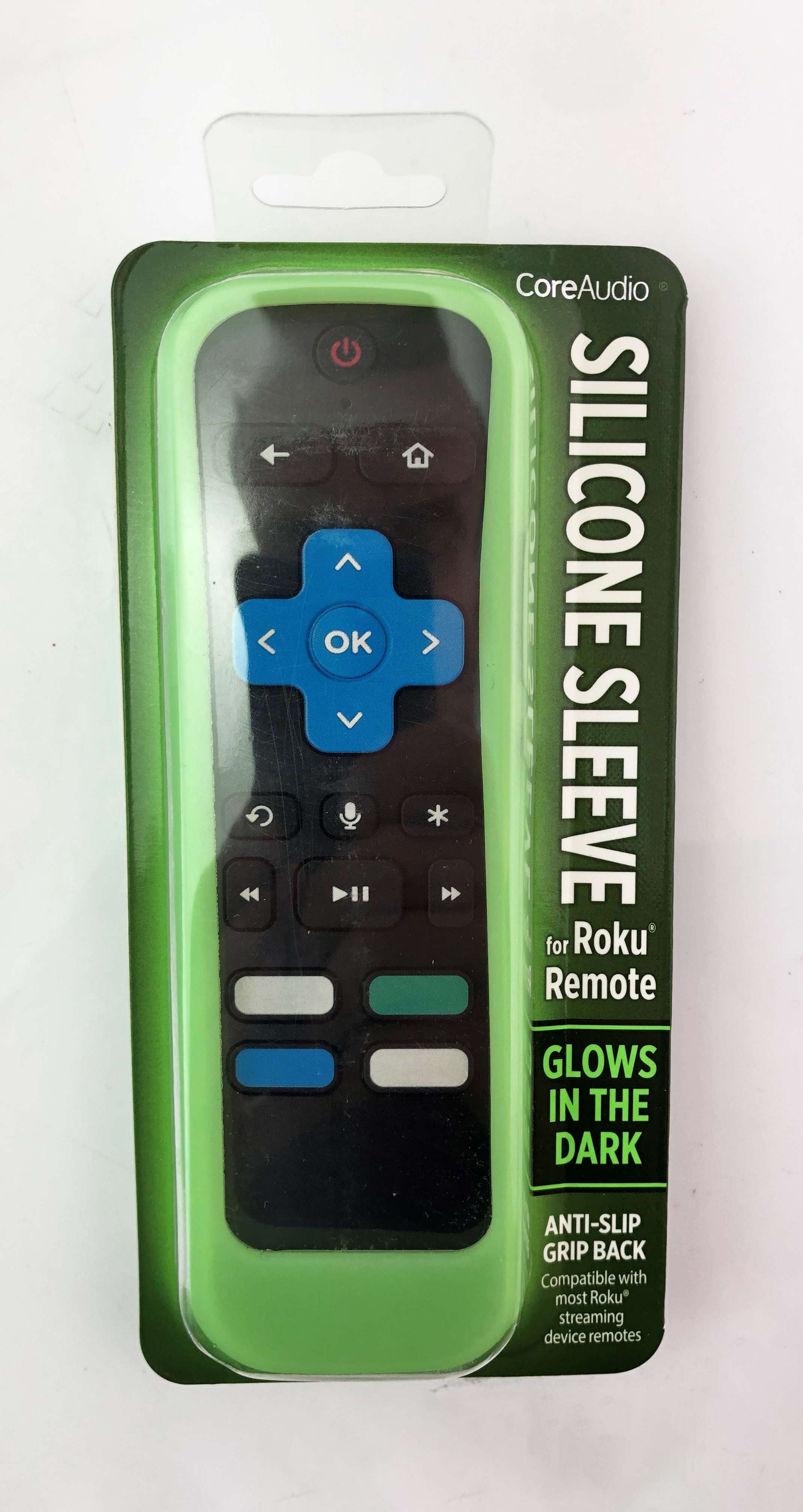 CoreAudio, ROKU Remote Silicone Sleeve, Glow in the Dark Green, Easy to ...