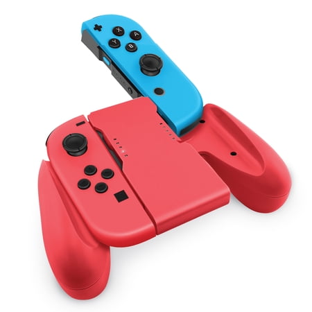 CoreAudio Switch Comfort Grip - Red - Easy Attachment, Comfortable Hold, Nintendo Switch Joy-Con Handheld Joystick Remote Control Cover Holder