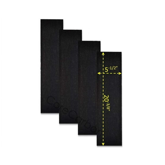 CoreCarbon 4-Pack Exact Fitment Pre-Filter Designed to Fit Honeywell Air Genius 3, 4, 5, 6 Purifier - Models HFD300, HFD310, HFD314, HFD320, HD320, HFD323CV1, HFD323-TGT, HFD324, HFD360B
