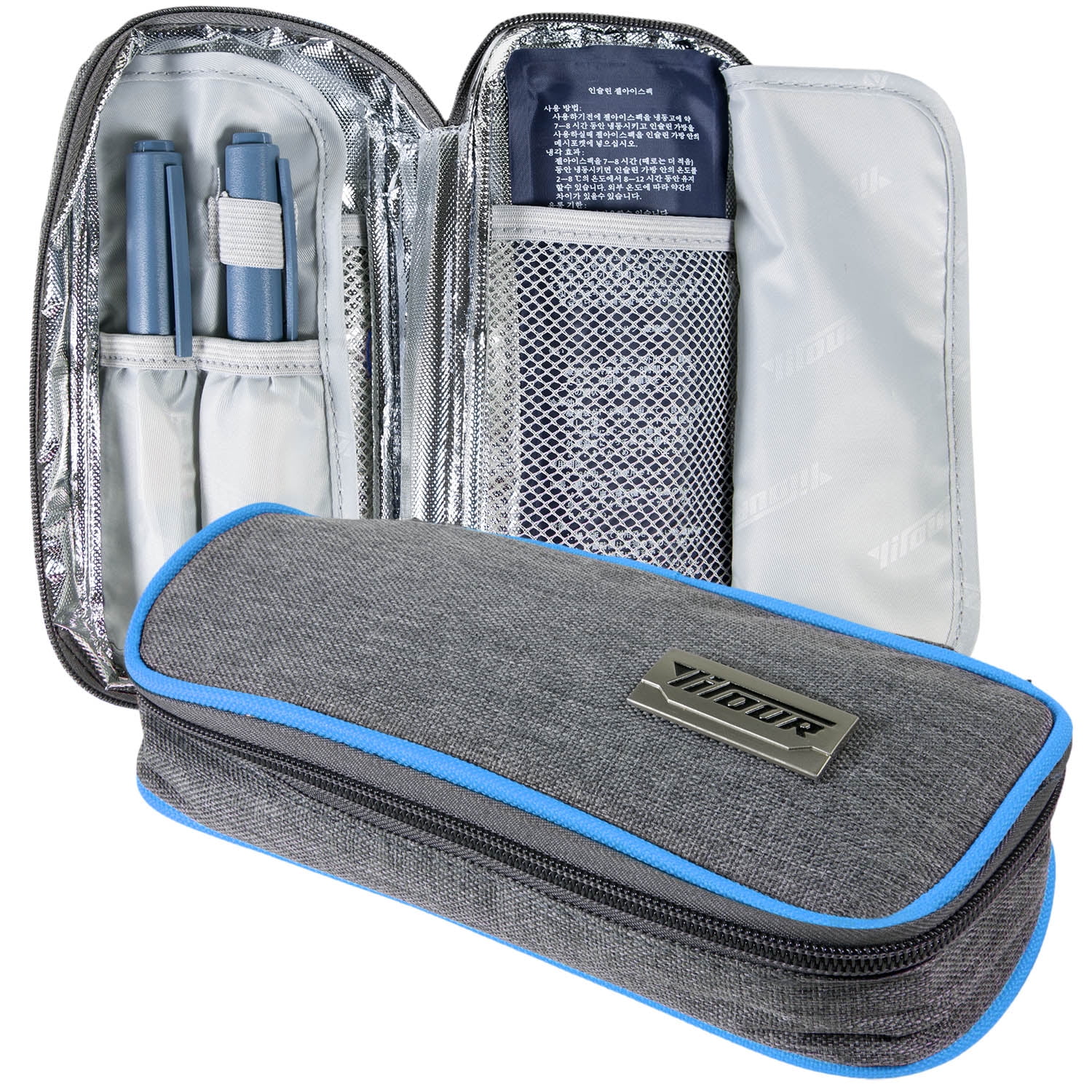 Hemoton Insulin Cooler Pack Purse Organizer Bags Medicine Bag for Purse  Travel Stuff Diabetic Travel Kit Insulin Carrying Case Insulation Insulin  Bag Zipper Insulation Drug Bag Polyester Navy 21x10x3cm