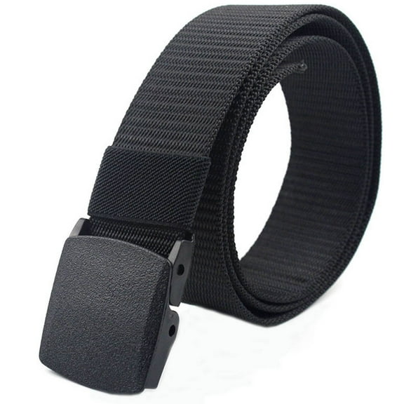 CoreLife Nylon Mens Belt Adjustable Casual Outdoor Woven Belt with Non-Metal Heavy Duty Buckle