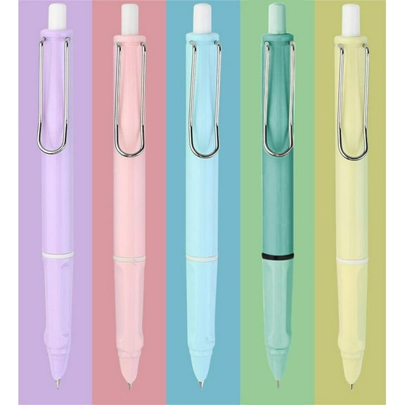 CoreLiving 0.38mm Black Ink Pens Fine Point Retractable Ballpoint Pens with Soft Grip Smooth Writing Nice Pens for Journaling Work Office Accessories Gifts for Women Her 1 Pack