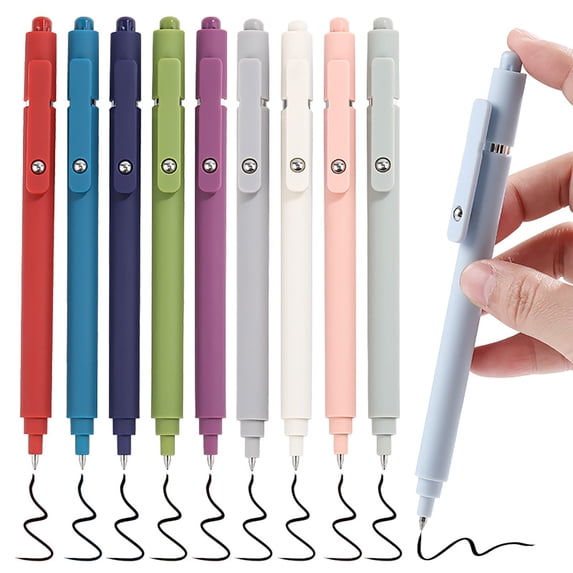 CoreLiving 0.5mm Fine Point Multicolor Gel Pens, Retractable Smooth Writing Ballpoint Pens for Journaling and Planner Use, Bulk Pack of Vibrant Colored Pens for Office and Art Supplies