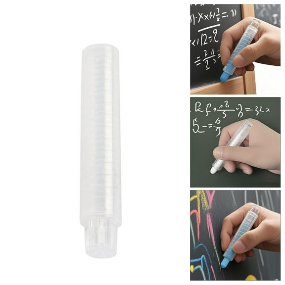 CoreLiving 1-Piece Jumbo Plastic Adjustable Sidewalk Chalk Holder with Clip for Toddlers Ages 1-3 Outdoor Toys Non-Toxic Easter Railroad Pool Chalk