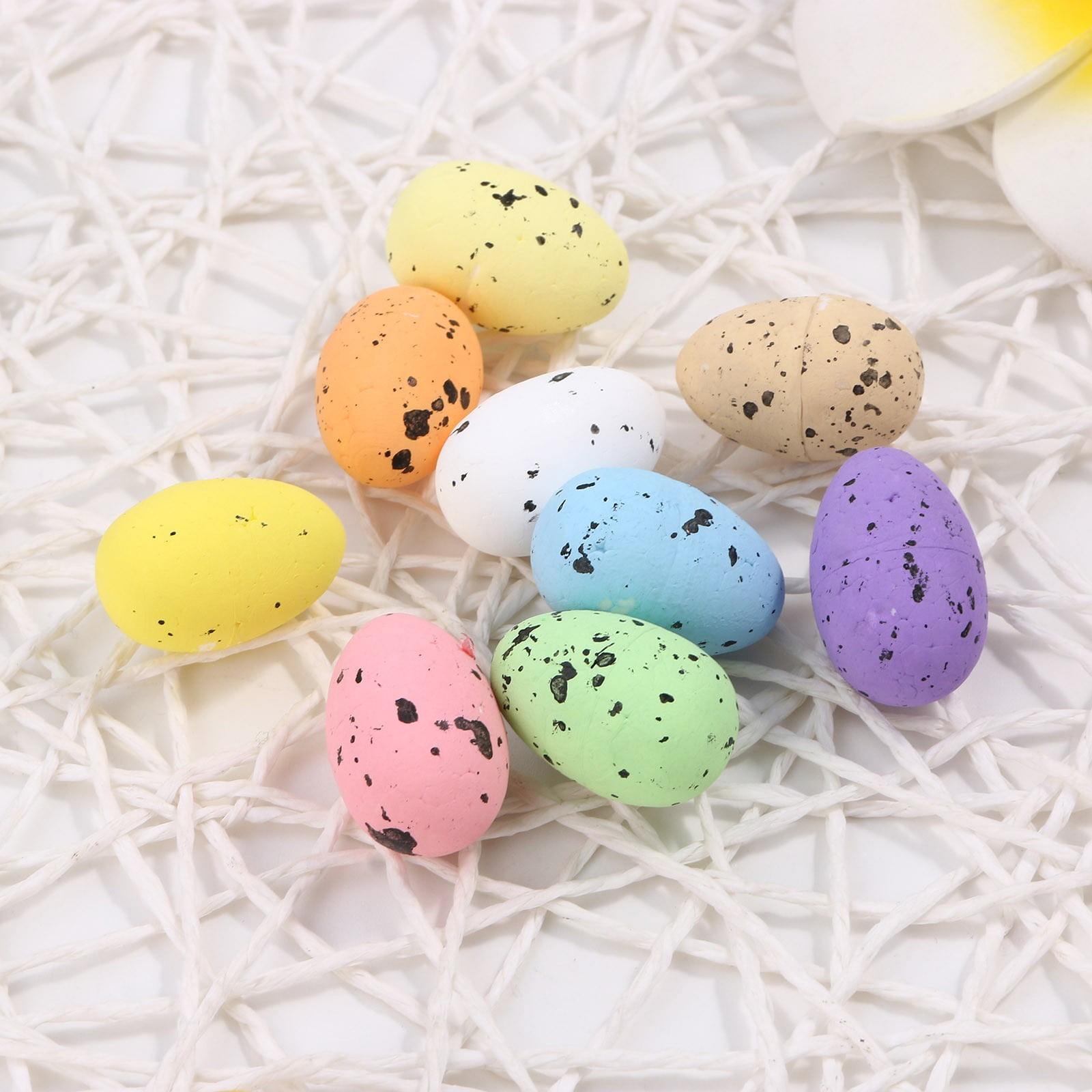 CoreLiving 10 Pack Decorative Easter Eggs Pastel Foam Speckled Mini