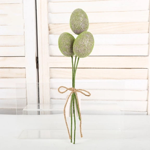 CoreLiving 11.8" Faux Foam Easter Egg Picks Decorative Pastel Speckled Eggs for Spring Home Decor Easter Wreath Floral Arrangement Centerpiece Bouquet Bowl Filler