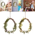 thumbnail image 1 of CoreLiving 11.8 Inch Boho Easter Wreath for Front Door Artificial Grapevine Pastel Spring Wreath with Easter Eggs Faux Twig Berry Accents Farmhouse Entryway Mantel Window Decor, 1 of 8