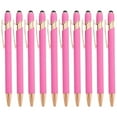 thumbnail image 1 of CoreLiving 12 Pack Hot Pink Pen Gift Set, Ballpoint Pen with Stylus Tip, 1.0 mm Black Ink Smooth Writing Pens, Metal Stylus Ink Pens Bulk, 1 of 8