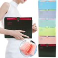 thumbnail image 1 of CoreLiving 12 Pocket Accordion File Folder, Expanding Organizer for Document and Paper Storage, Portable File Folders for Office Desk Organization, Letter Size, Pink, 1 of 10