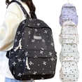 thumbnail image 1 of CoreLiving 16.5 Inch Laptop Backpack for Women, Preppy Bow Casual Daypack Rucksack with Aesthetic Design, Travel Hiking Bookbag for Work Commute, White, 1 of 6