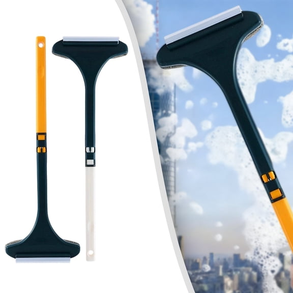 CoreLiving 2 in 1 Window Screen Cleaner Brush and Squeegee Mesh Screen Cleaner Tool Multi Purpose Cleaning Brush for Patio Porch Screens Window Washing Kit